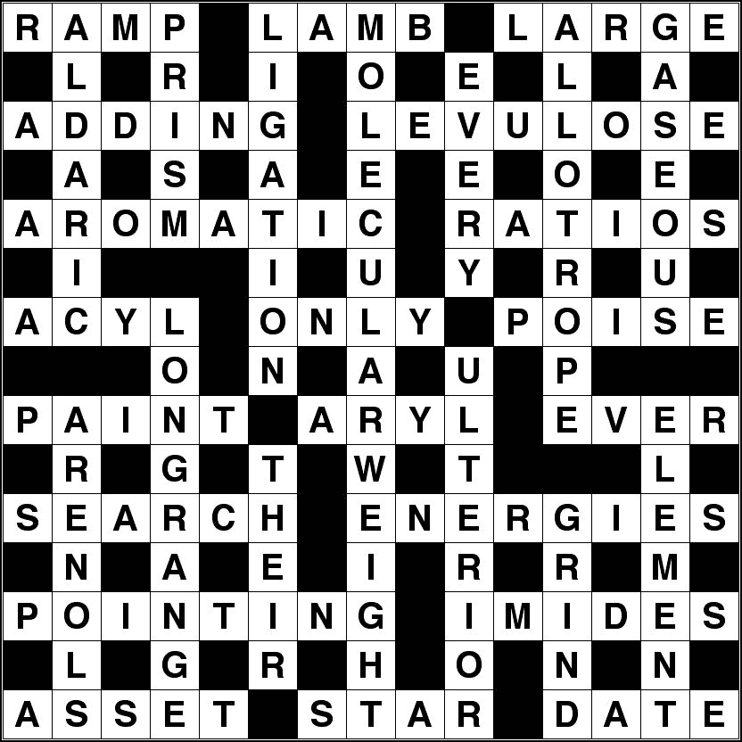 July 2015 crossword solution image